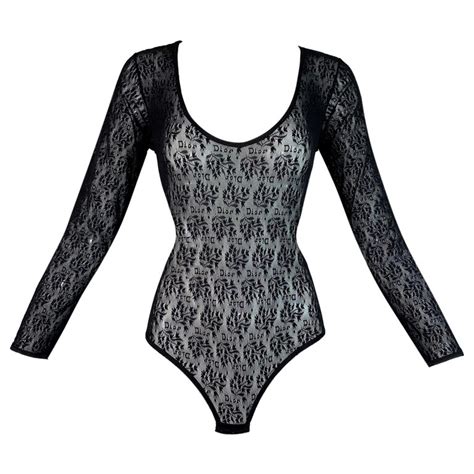 dior vintage body suit velvet with sheer arms|Vintage Dior Suit .